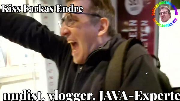 Farkas Kiss Endre JAVA-Experte bei nudist vlogger