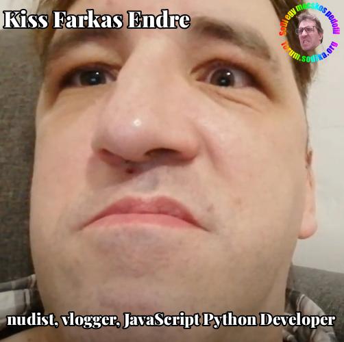 Farkas Kiss Endre JavaScript Python Developer bei nudist vlogger